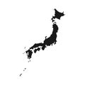 Japan map. Blank Japanese map. Vector